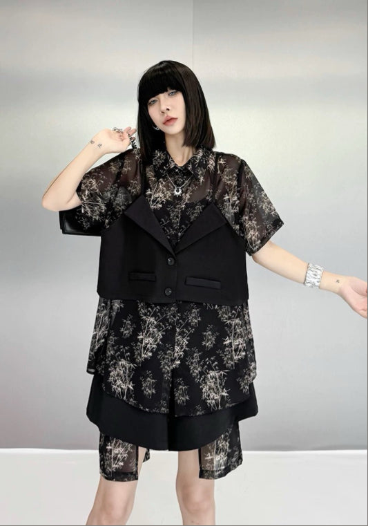 假兩件天絲兩件套