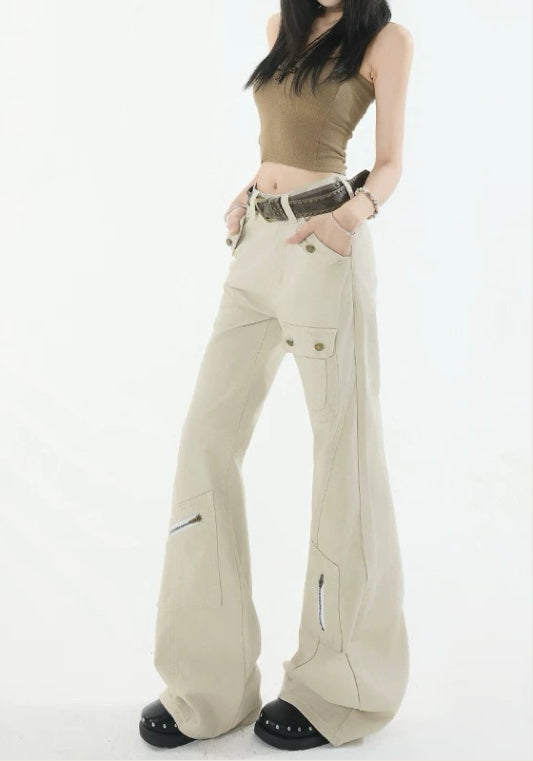 工裝設計款長褲