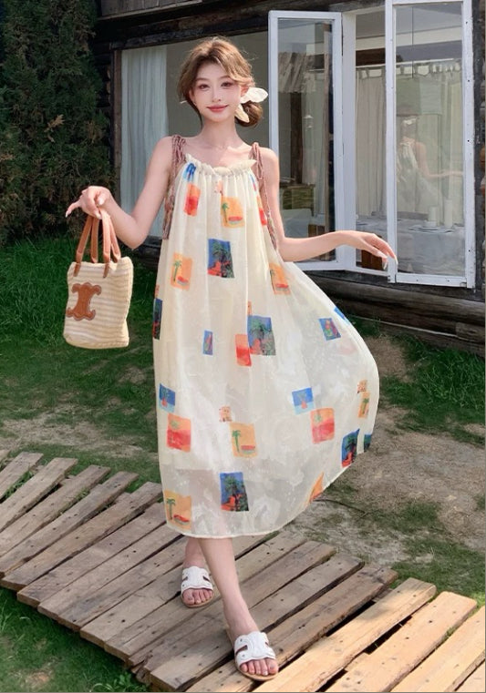 彩色圖塊裙