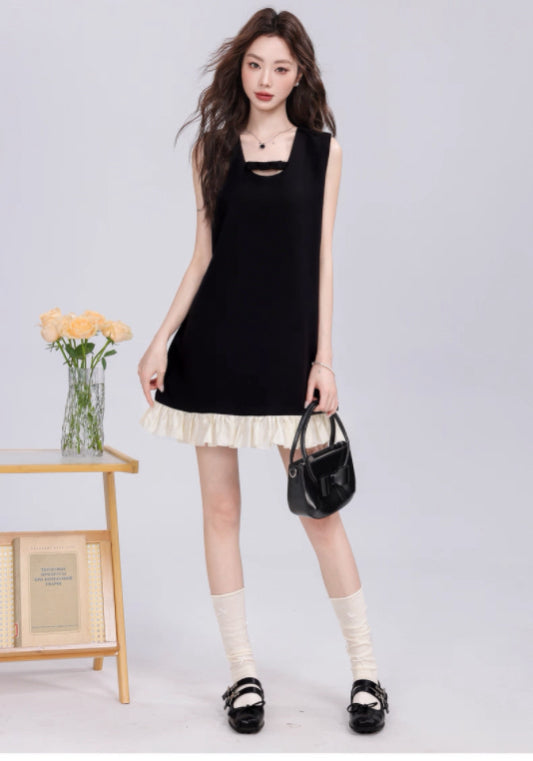 小香風黑裙