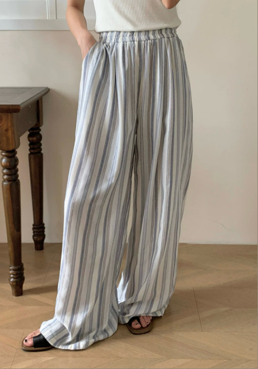 寬鬆條紋褲