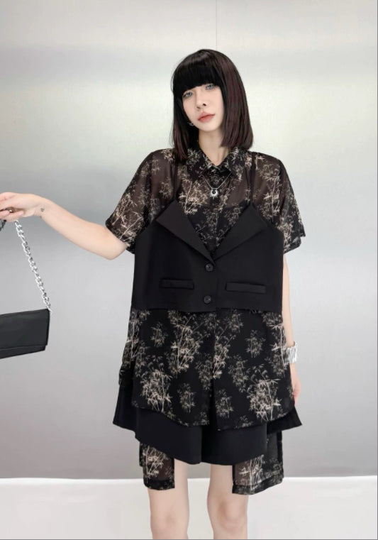 假兩件天絲兩件套