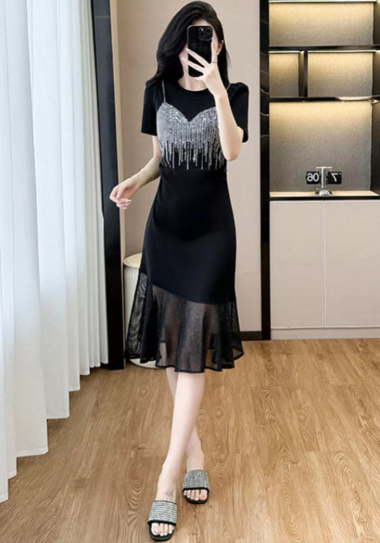 亮鑽魚尾裙