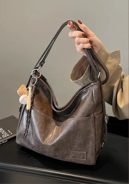 Premium leather tote bag