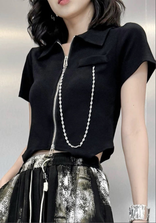 拉鍊短上衣