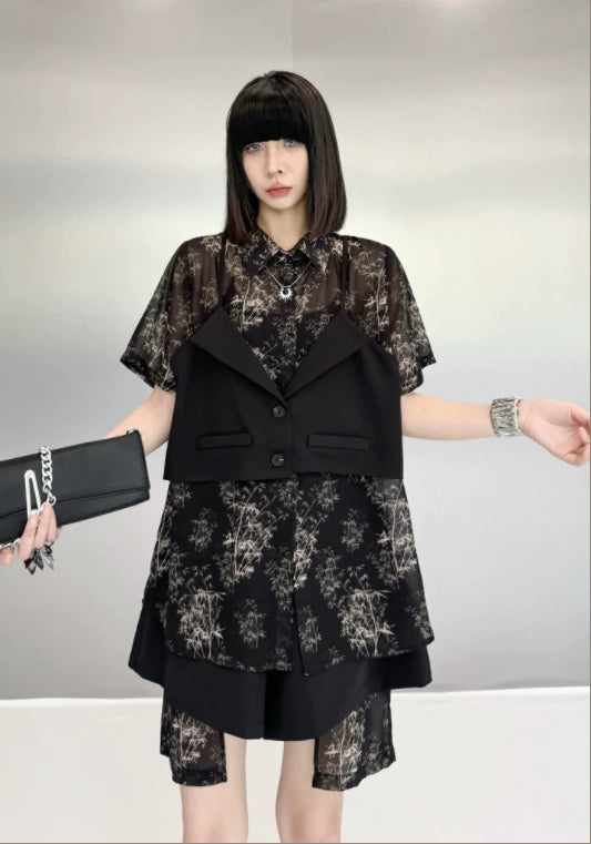 假兩件天絲兩件套