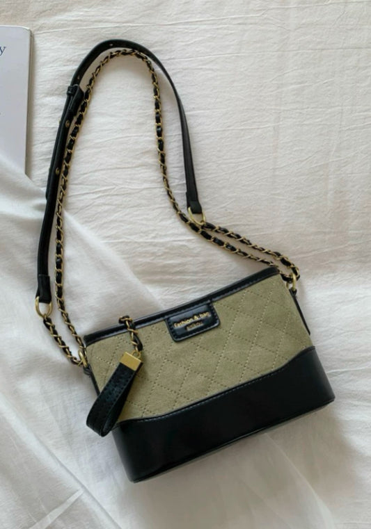 小香風撞色鏈條包