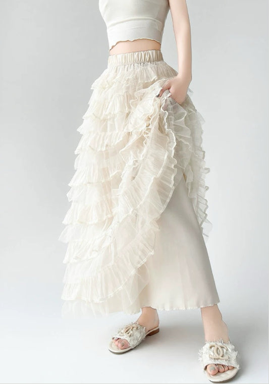 天絲蛋糕裙