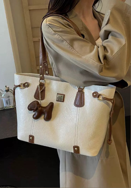 Premium leather tote bag