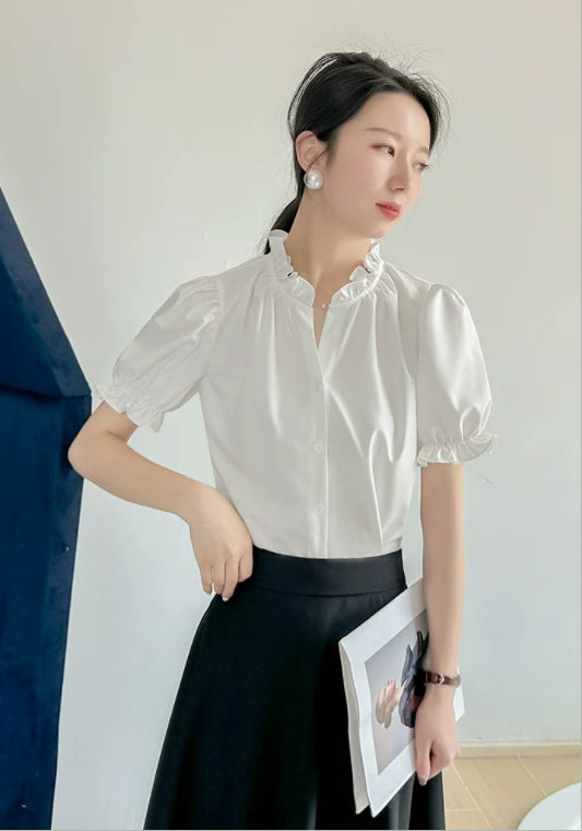 木耳邊襯衫