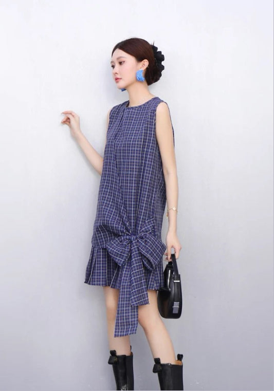 格仔背心裙