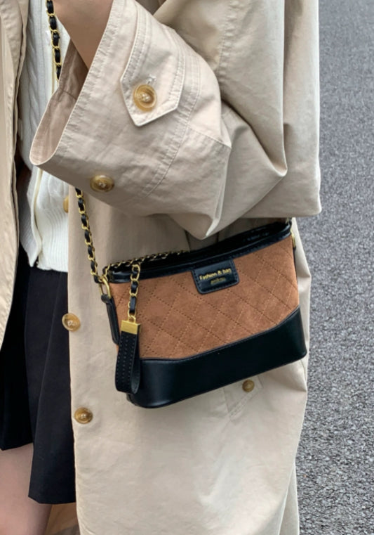 小香風撞色鏈條包