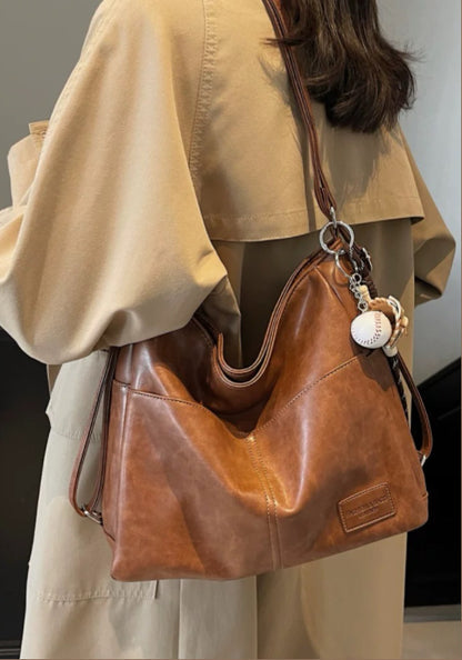 Premium leather tote bag