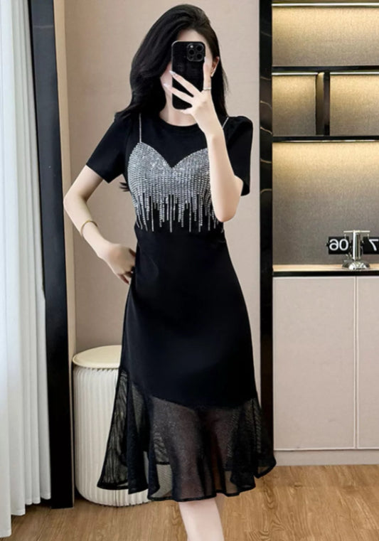 亮鑽魚尾裙