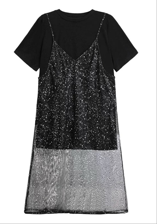 亮片裙兩件套