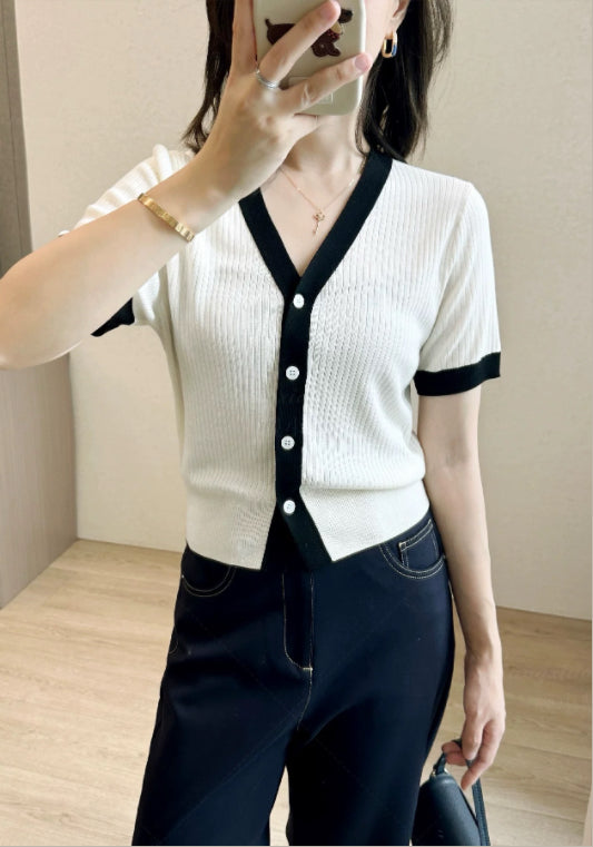 小香風針織上衣