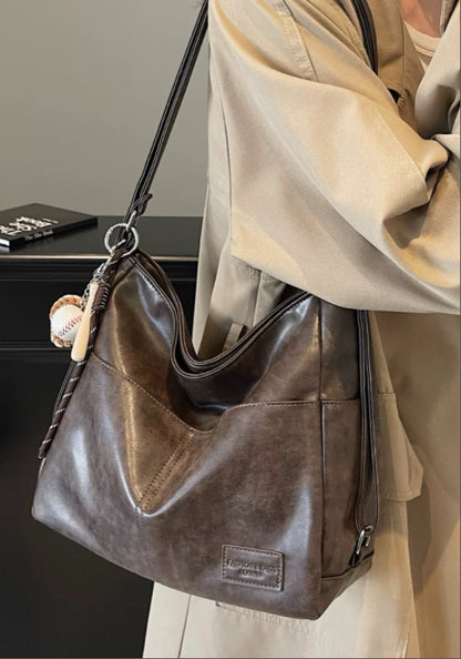 Premium leather tote bag