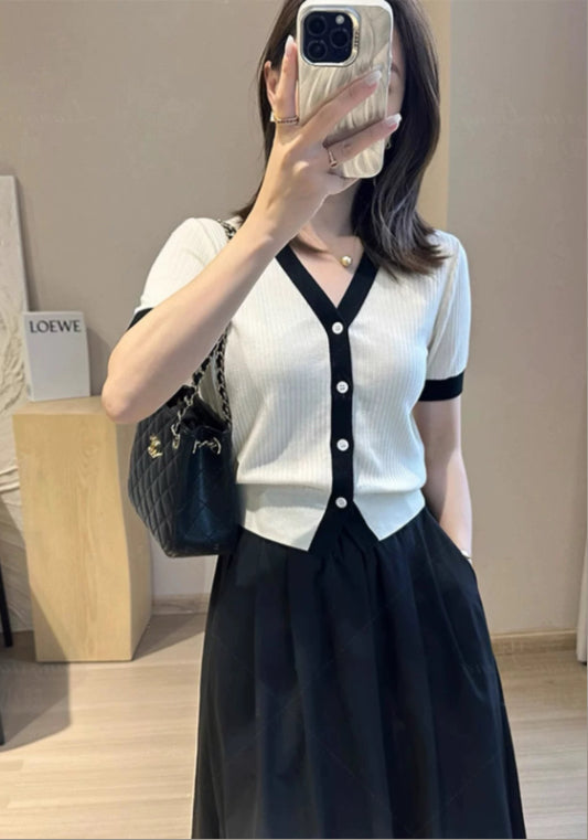 小香風針織上衣