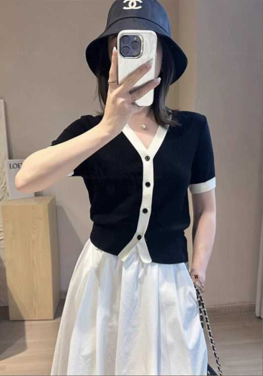 小香風針織上衣