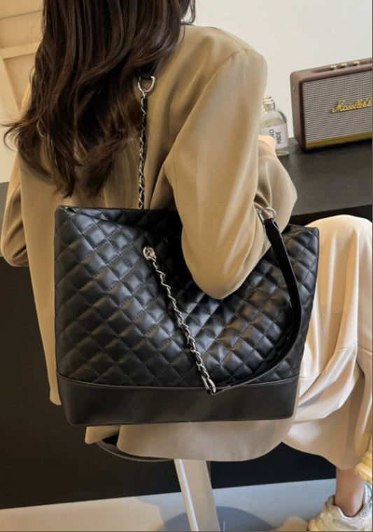 Premium leather tote bag