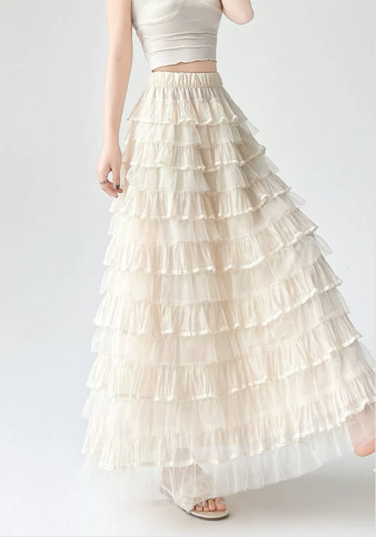 天絲蛋糕裙