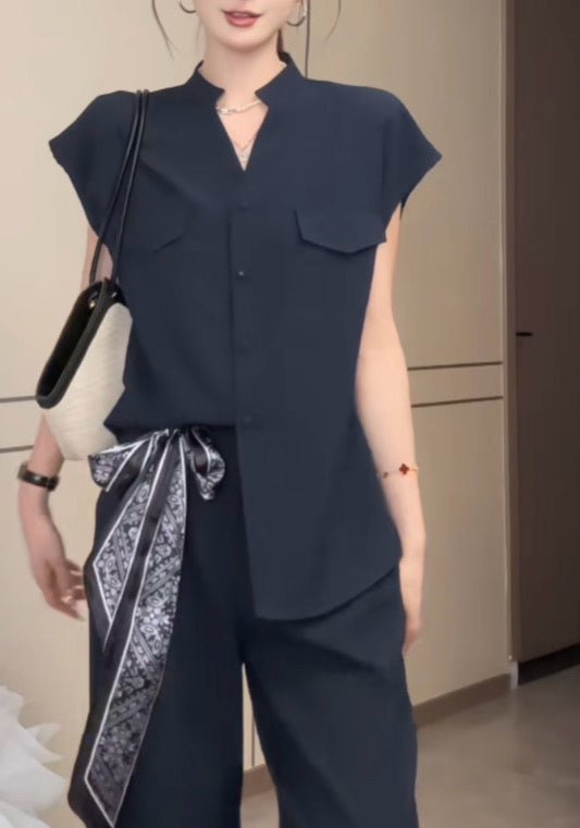 休閒襯衫套裝（送絲帶）