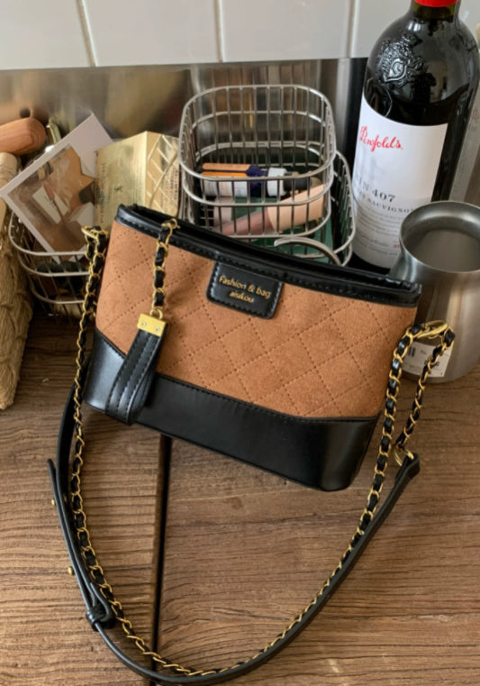 小香風撞色鏈條包