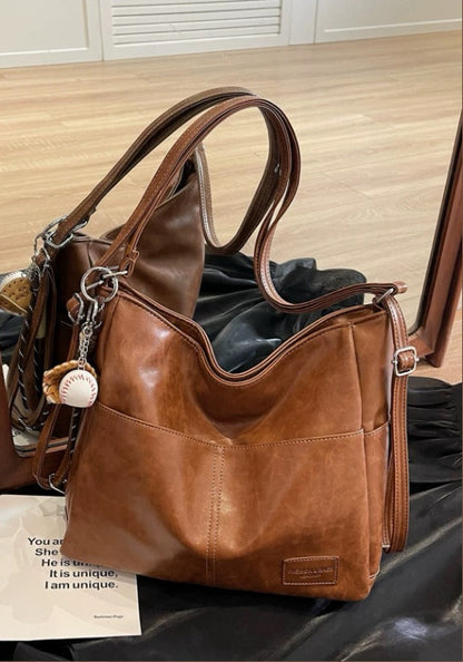Premium leather tote bag