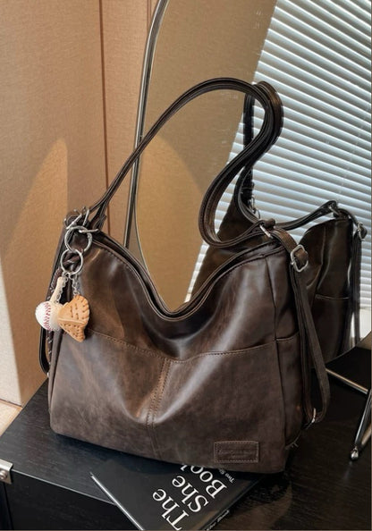 Premium leather tote bag