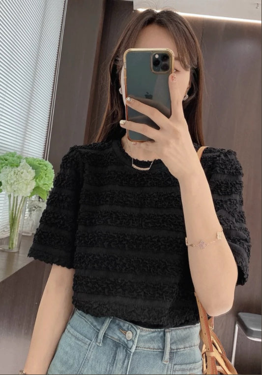 小香風肌理上衣