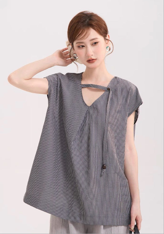 條紋寬鬆上衣