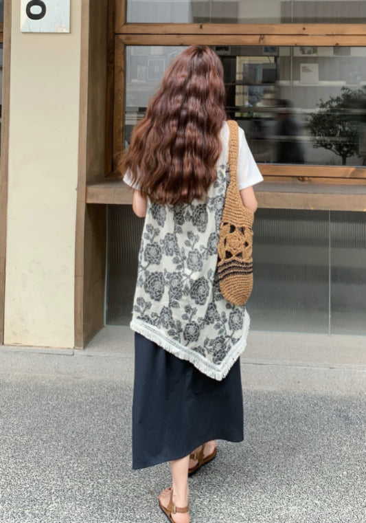 拼接碎花裙套裝