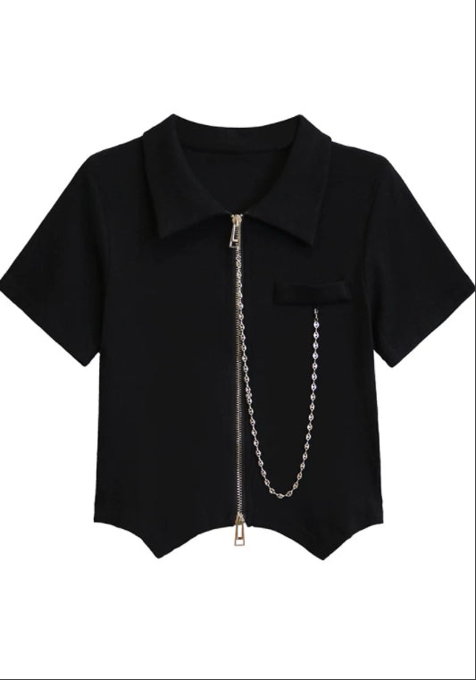 拉鍊短上衣