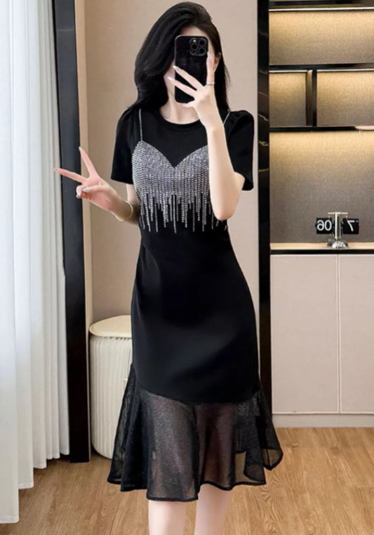 亮鑽魚尾裙