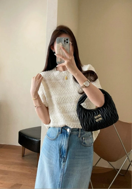 小香風肌理上衣