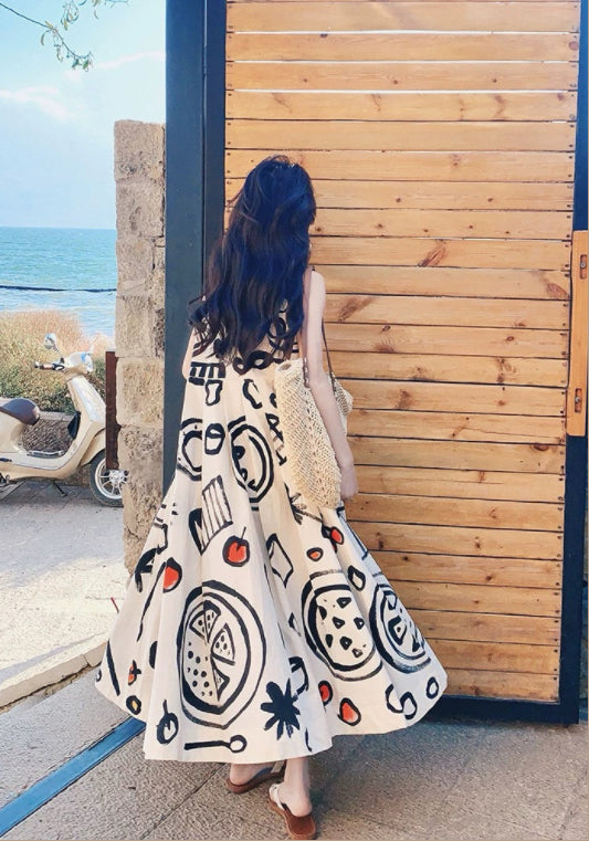 塗鴉背心裙